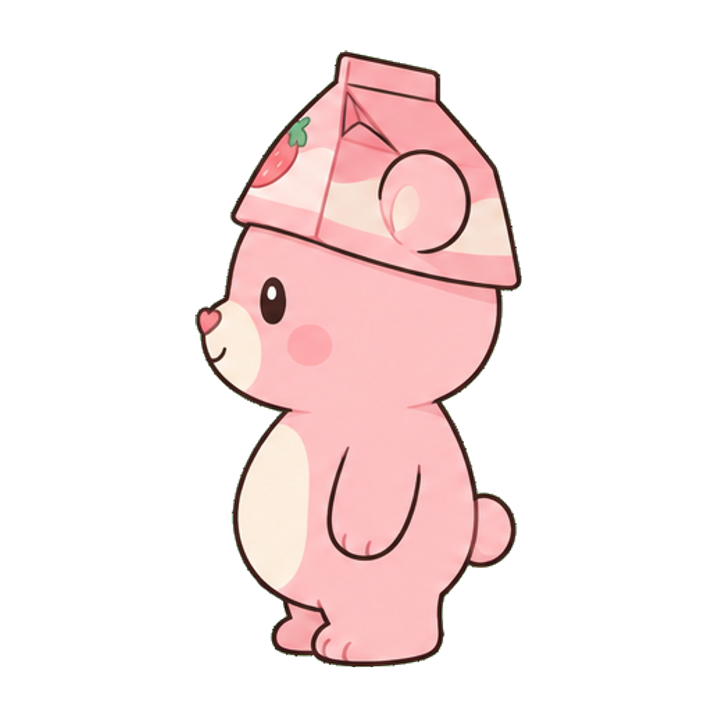 딸기곰 왼쪽 측면