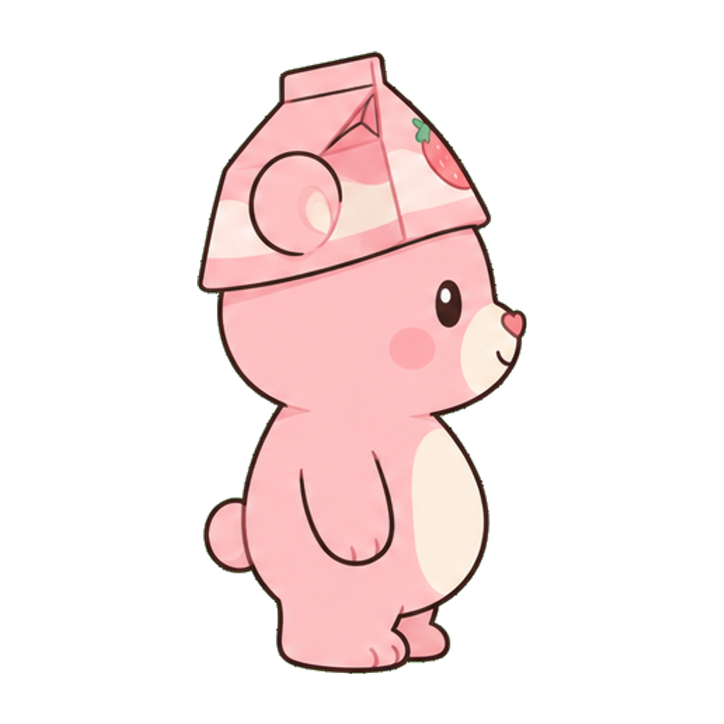 딸기곰 오른쪽 측면
